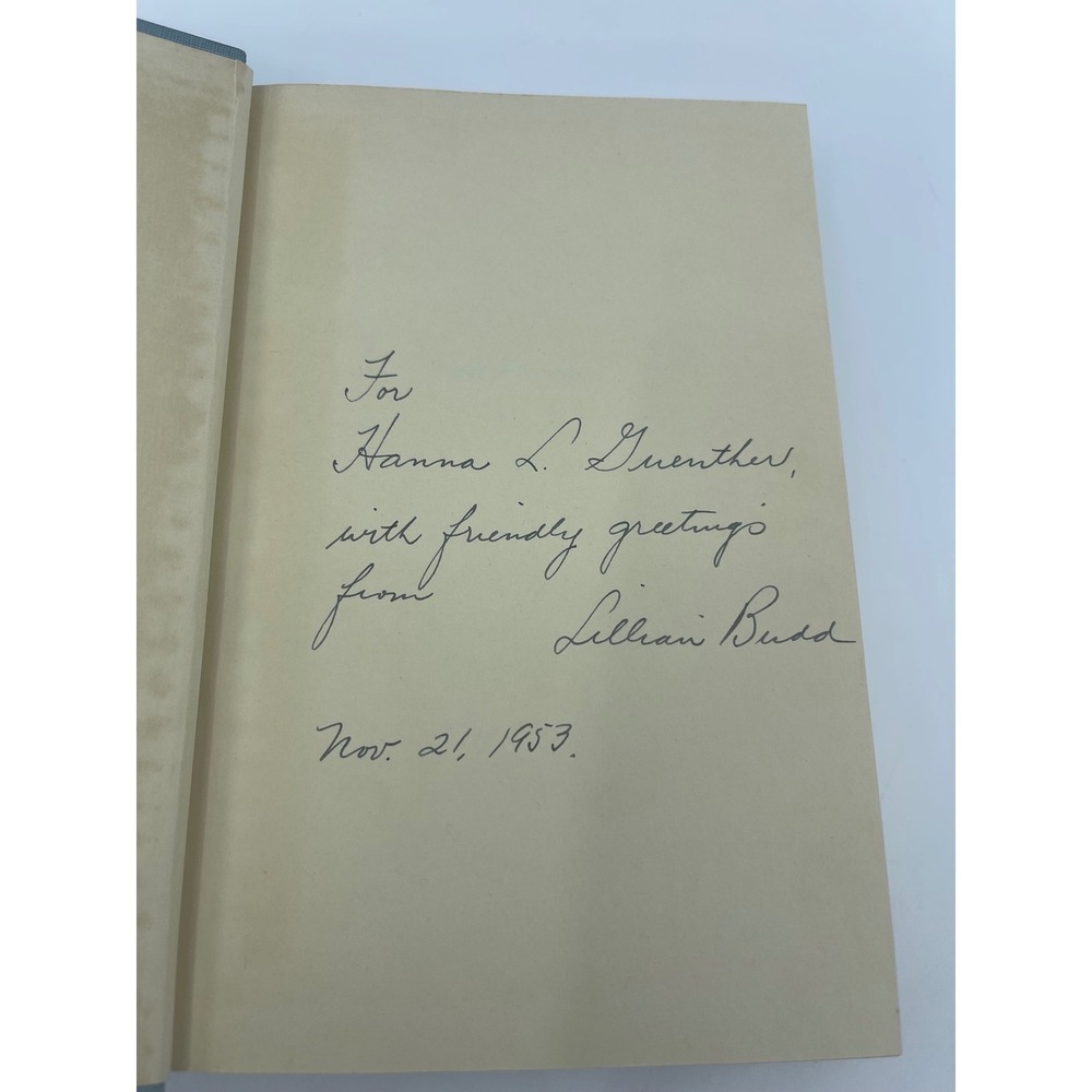 Lillian Budd Land of Strangers 1953 Signed Inscribed Hardcover 4th Impression